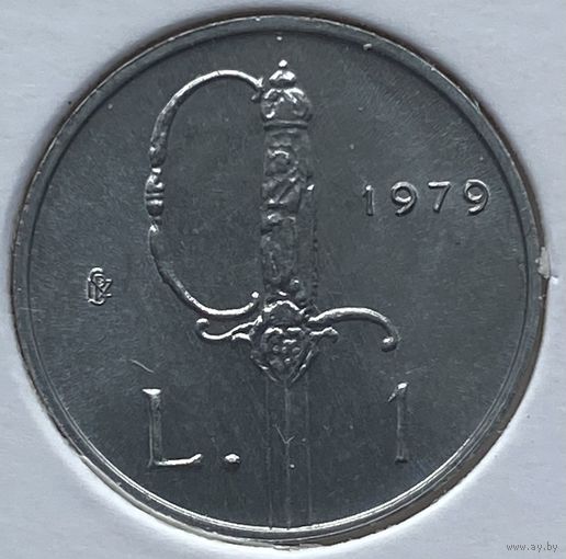 Сан-Марино 1 лира 1979 г. В холдере