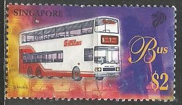 Сингапур. Городской транспорт. Автобус. 1994г. Mi#842.