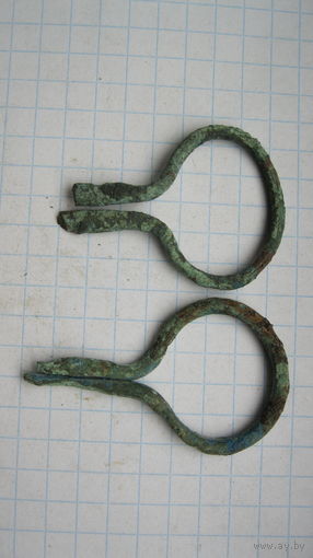 Сюльгамы, пара. Бронза, литье.