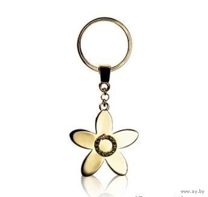 БРЕЛОК ''ЗОЛОТОЙ ЦВЕТОК''. ORIFLAME. ВИНТАЖ. НОВЫЙ. В ФАБРИЧНОЙ УПАКОВКЕ