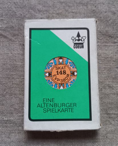 Карты игральные ГДР Германия 32 +1 коробка