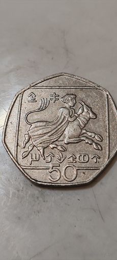 Кипр 50 цент 1991