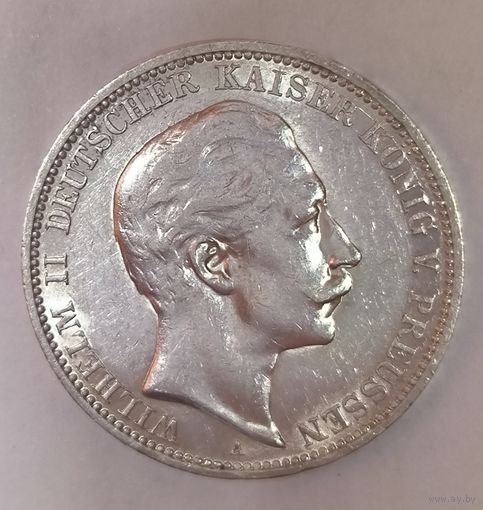 3 марки 1910 Вильгельм в штемпельном блеске