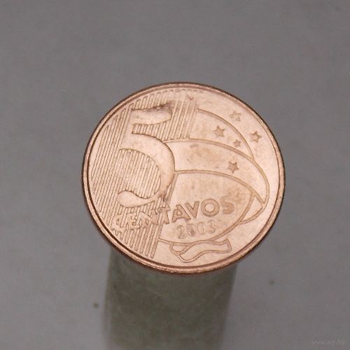 Бразилия 5 сентаво  2003
