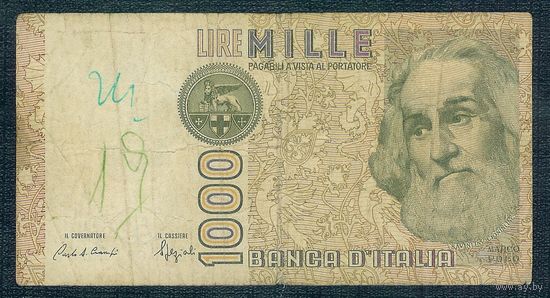 Италия, 1000 лир 1982 год.