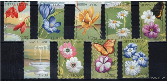 Сьерра Леоне Флора Цветы 1996 2655/63    MNH