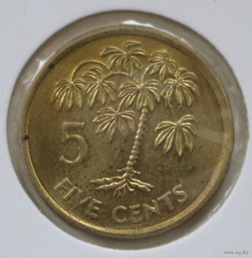 Сейшелы 5 центов 2007 год