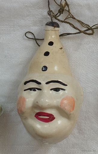 Ёлочная игрушка голова клоуна