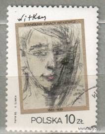 Картина. 1 марка, 1985г. Искусство, гаш. Польша.