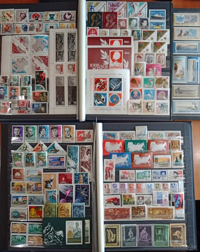 Марки СССР, полный чистый годовой набор за 1966 год, разновидности, высокий каталог. Смотрите фото