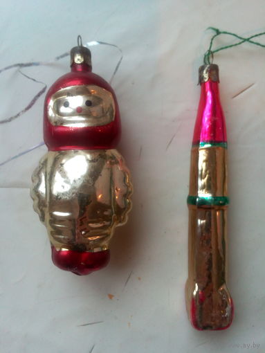 2 Елочных игрушки СССР