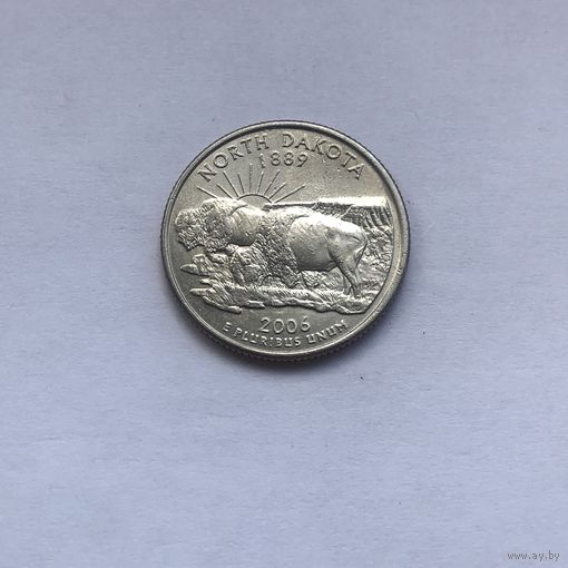 25 центов 2006 P штат Северная Дакота