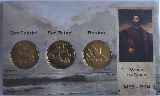 Бронзовые Испанские памятные монеты "Корабли"