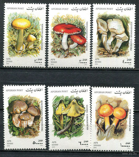 Афганистан - 2001 - Грибы - [Mi. 1951-1956] - полная серия - 6 марок. MNH.  (Лот 31JQ)-T3P10