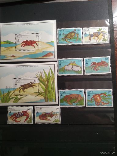 Невис 1990 г. Крабы.