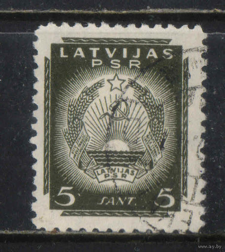 Латвия ССР 1940 Герб Стандарт #295