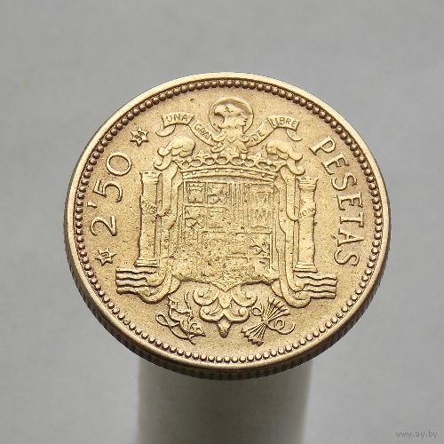 Испания 2.5 песеты 1953