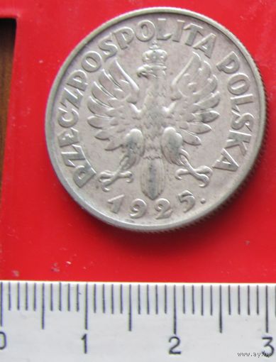 Два злотых 1925 год Жница
