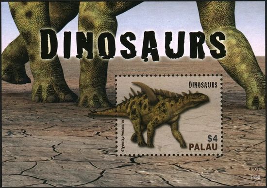 2014 Палау 3602/B326 Динозавры 8,00 евро