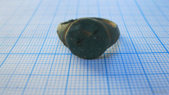 Перстень старинный. Бронза, литье.