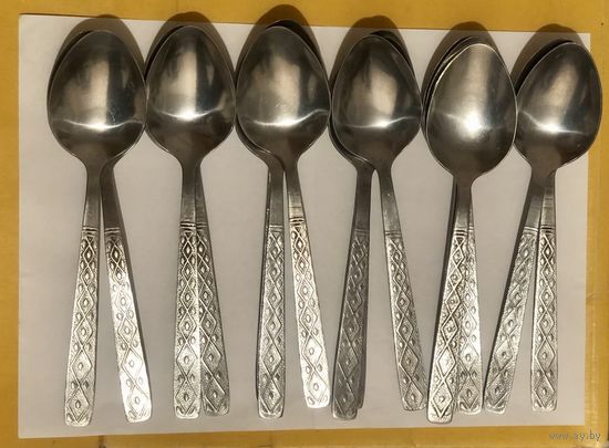 Ложки столовые из нержавейки, сделано в СССР