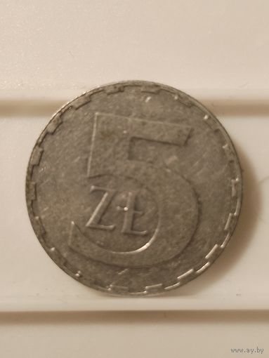 5 злотых 1990 г. Польша