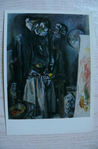 Моисеенко Е., Натюрморт с лилиями; 1988, чистая.