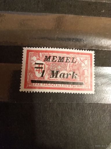 1922 французская мандатная территория Мемель чистая клей лёгкая наклейка искусство культура (4-5)