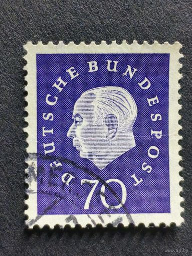 Германия 1959. Профессор, доктор Теодор Хойс (1884-1963), 1-й президент Германии1