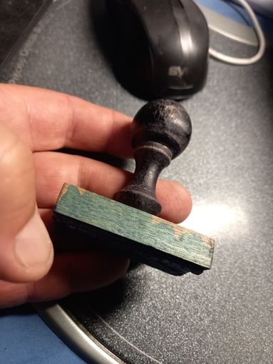 Печать штамп предположительно гимназия г. Клецк Межвоенная Польша