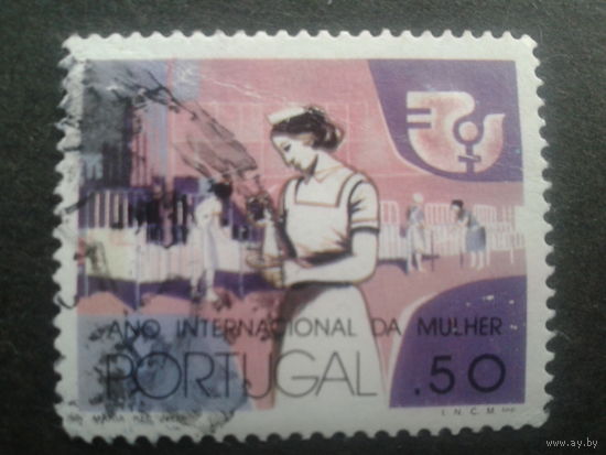 Португалия, 1975. Международный год женщин, медсестра