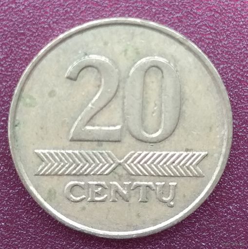 Литва. 20 центов. 2009 год