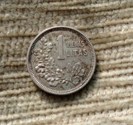 Werty71 Литва 1 лит 1925 погоня серебро