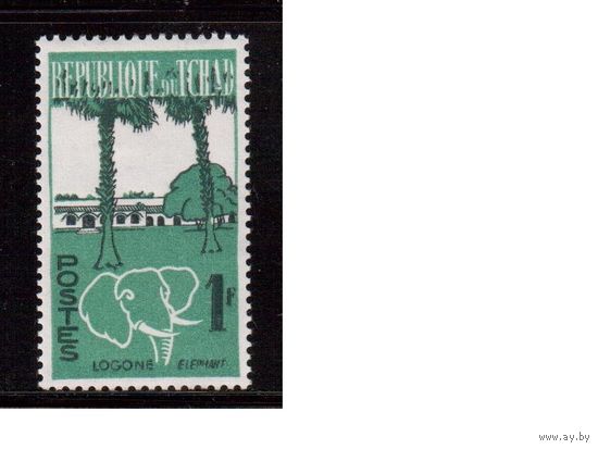Чад-1961,(Мих.70)  ** ,  Фауна, Парки,