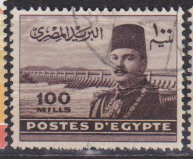 Король Фарук Известные люди личности Египет 1947 год лот 6 С НАДПЕЧАТКОЙ