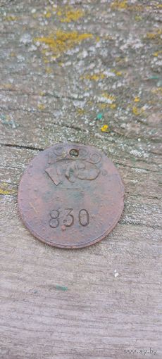 Собачий жетон Лунинец 1929