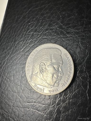 5 марок 1936 серебро 900