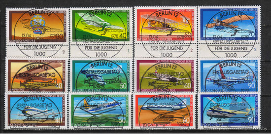 Западный Берлин 1978-80 Развитие авиации #563-6,592-5, 617-20