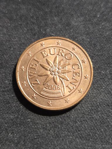 Австрия 2 евроцента 2008