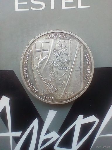 10 марок 1990 года 800 лет тевтонскому ордену серебро