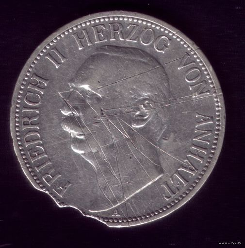 3 Марки 1909 год Анхальт