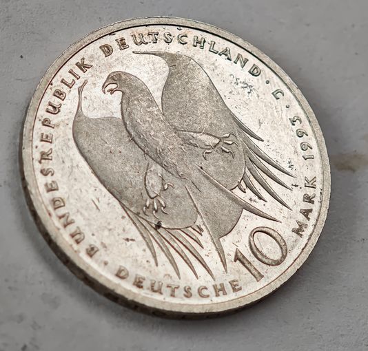 1993 год Германия 10 марок     серебро