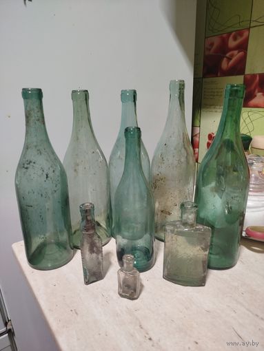Бутылки из под водки СССР и не только. 1930е - 40е на войну реконструкция.