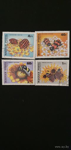 Венгрия насекомые 4шт
