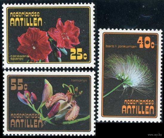 1977 Нидерландские Антильские острова 335-337 Цветы