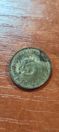 Германия 5 пфеннигов 1991
