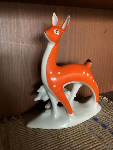 Статуэтка Олениха Городница 60-70 годы СССР