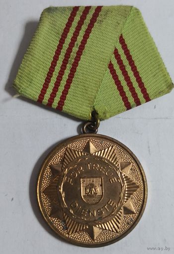 ГДР, МЕДАЛЬ. за безупречную службу  МВД.