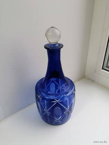 Графин Кобальтовое стекло