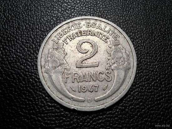 Франция 2 франка 1947 Бомон-ле-Роже